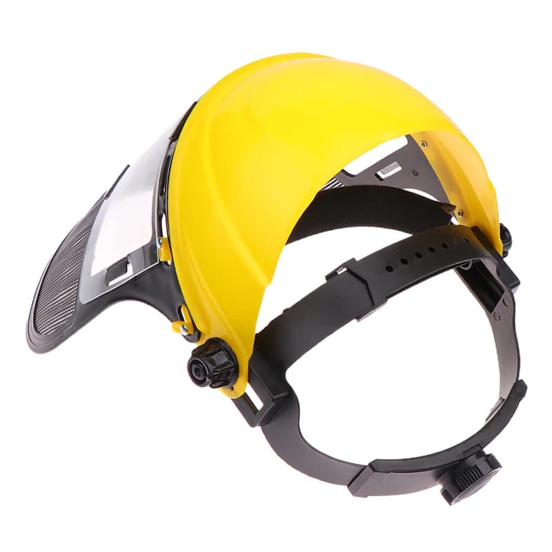 Safety Helmet | Full Face Mesh Mask Protection | Brush Cutter & Logging Work Gear - Thumbnail 6