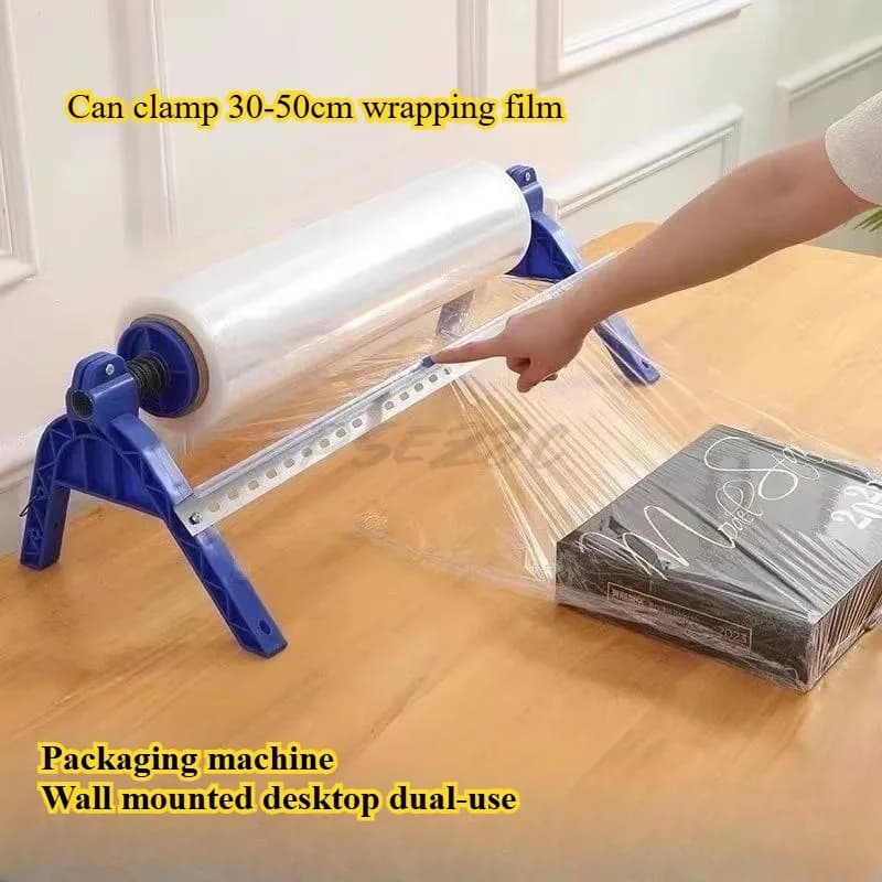 Manual Stretch Wrap Machine | Portable Industrial Bracket & Tightening Handle - Thumbnail 3
