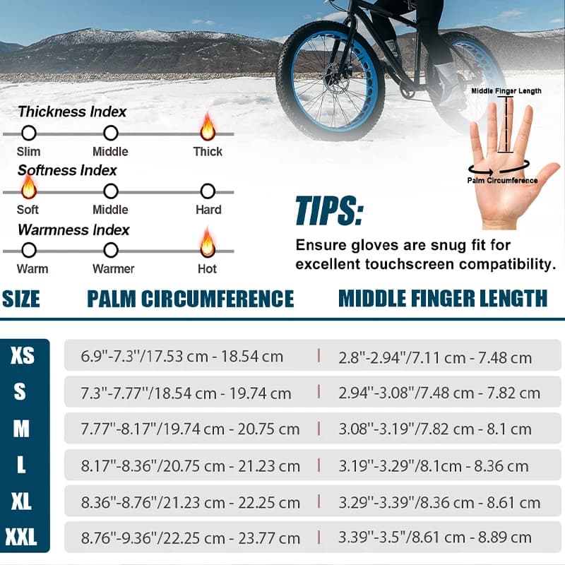 Thermal Gloves | Thickened Waterproof & Touchscreen | Running, Skiing, Cycling Sports - Thumbnail 4
