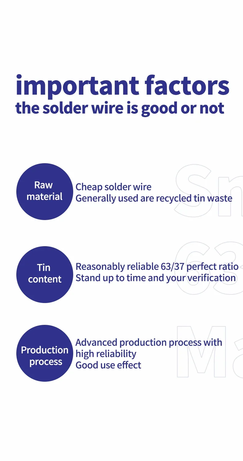 Solder Wire | 500g Reel | 183°C Low-Melt Rosin Core | 0.5-1.2mm for Precision Electronics - Thumbnail 5