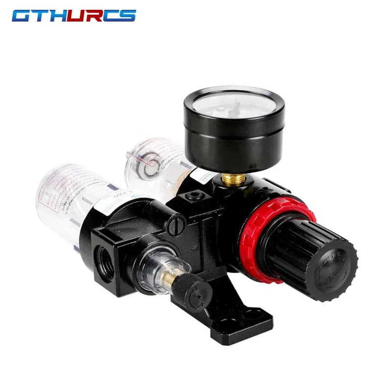 AFC-2000 Professional Air Compressor Filter Regulator | 1/4 NPT | Water & Oil Separator Kit - Thumbnail 5