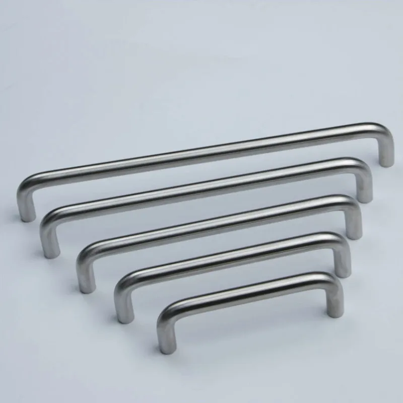 Steel U-Type Door Handles | 8mm Diameter | Dresser & Cabinet Knobs