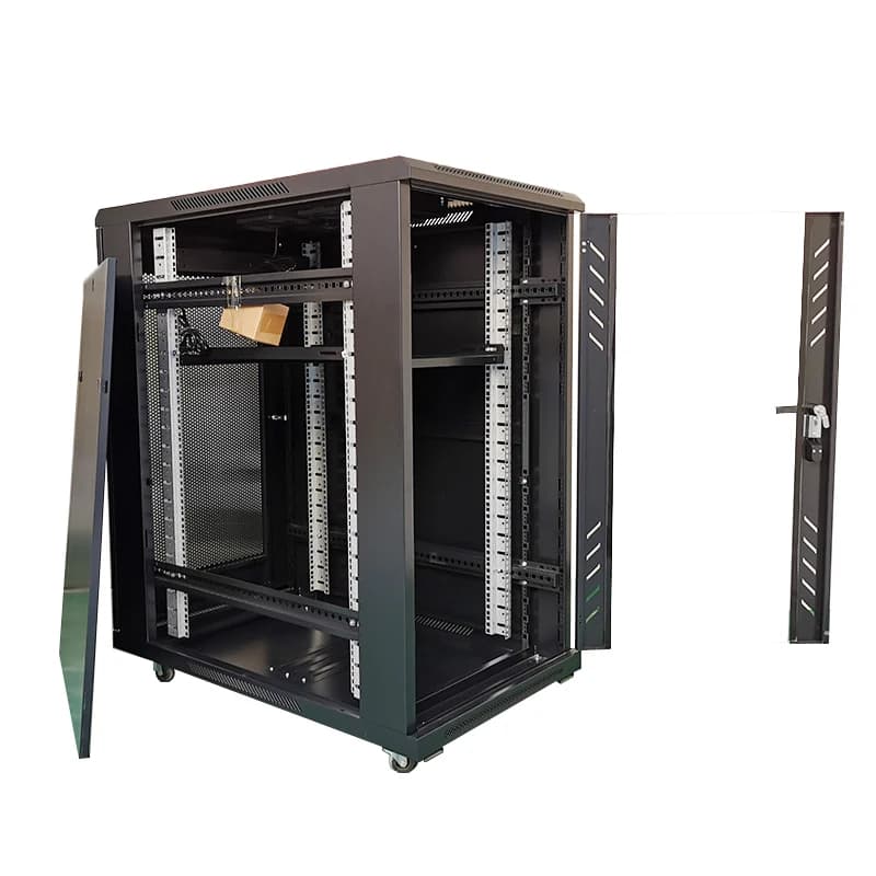 15U 600 * 800 Server Rack Customized 19-inch Network Data Center Shell Tempered Glass Network Rack Cabinet 12u 14U 16U 18U - Thumbnail 2