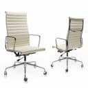1Pcs White High Back