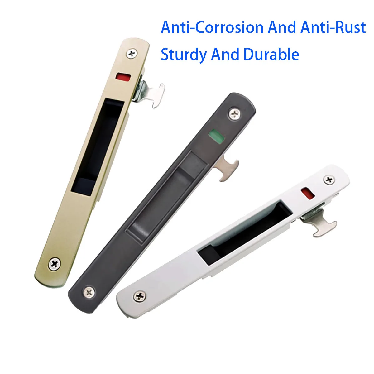 Window Lock | Zinc Alloy 90 Type Embedded Lock | Durable Sliding Door Hardware - Thumbnail 3