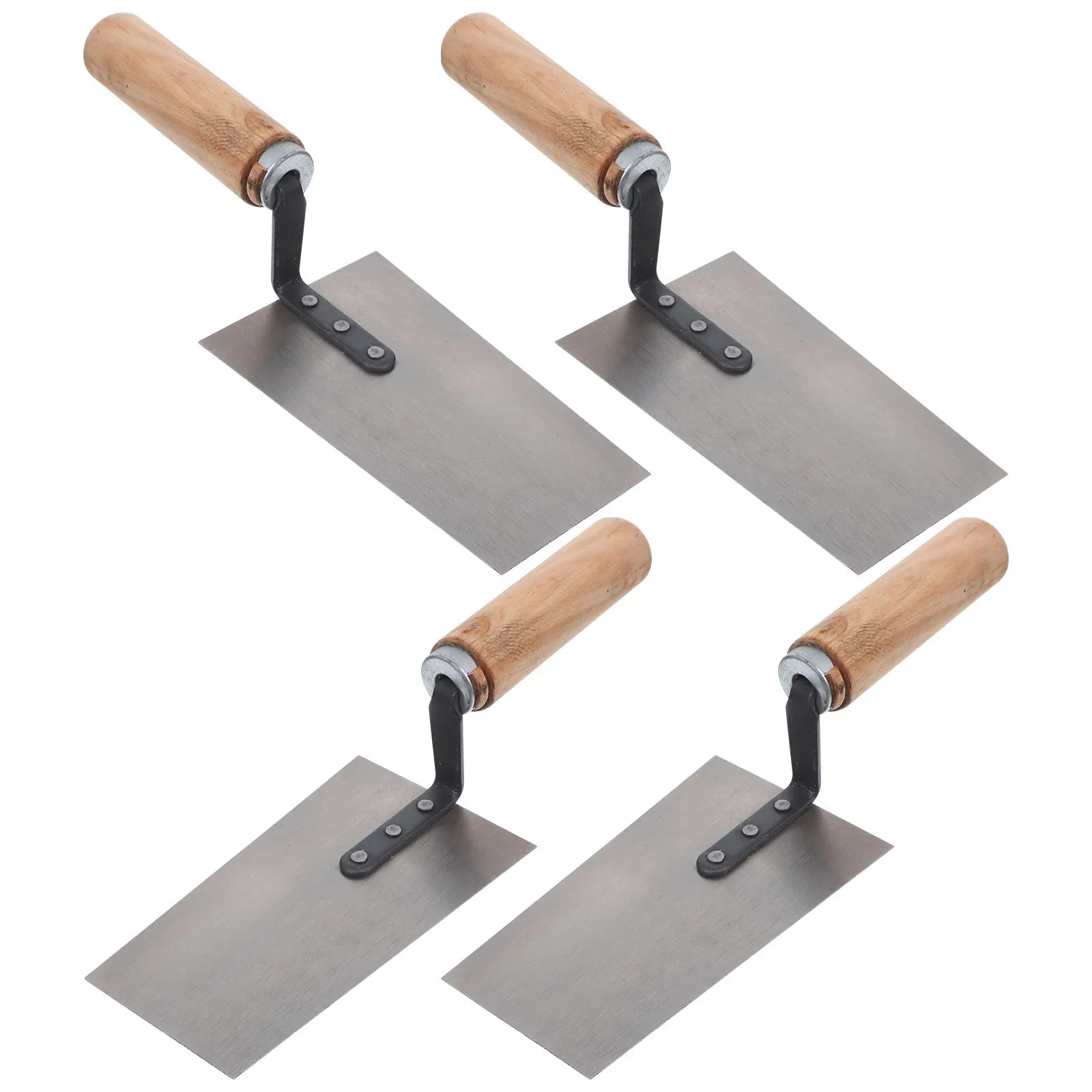 4-Piece Stainless Steel Putty Knife Set | Rust-Resistant & Ergonomic Grip - Thumbnail 6