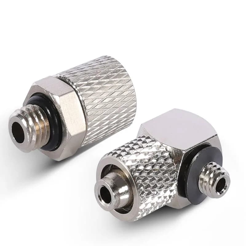 Pneumatic Quick-Connect Fittings Kit | M3-M6 & 1/8 Threads | 3mm-6mm OD Tube