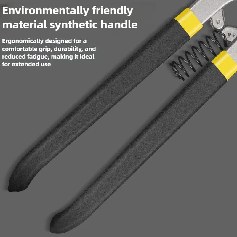 Heavy-Duty Aviation Snips | Stainless Steel Sheet Metal Shears | Precision Cutting Tool - Thumbnail 5