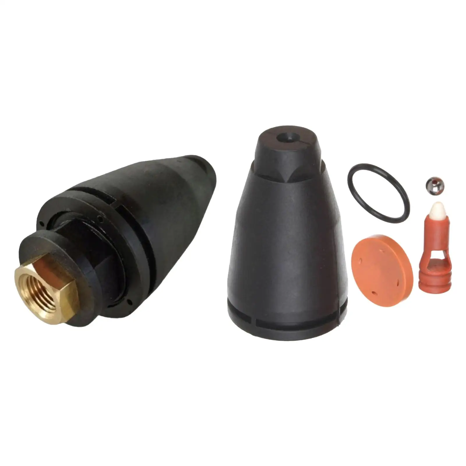 Rotating turbo nozzle attachment with 1/4-inch quick connect for pressure washers, delivering concentrated 2000 PSI cleaning power for stubborn dirt.