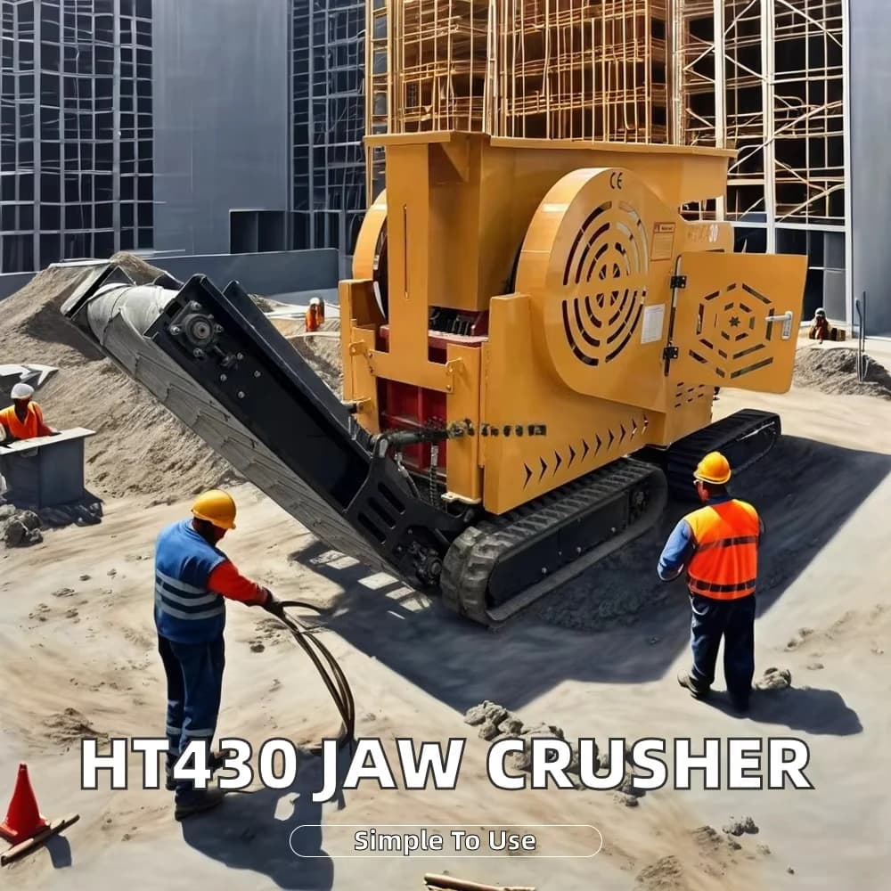 Portable Jaw Crusher | Self-Propelled Tracked Design for Concrete & Aggregate Crushing - Thumbnail 5