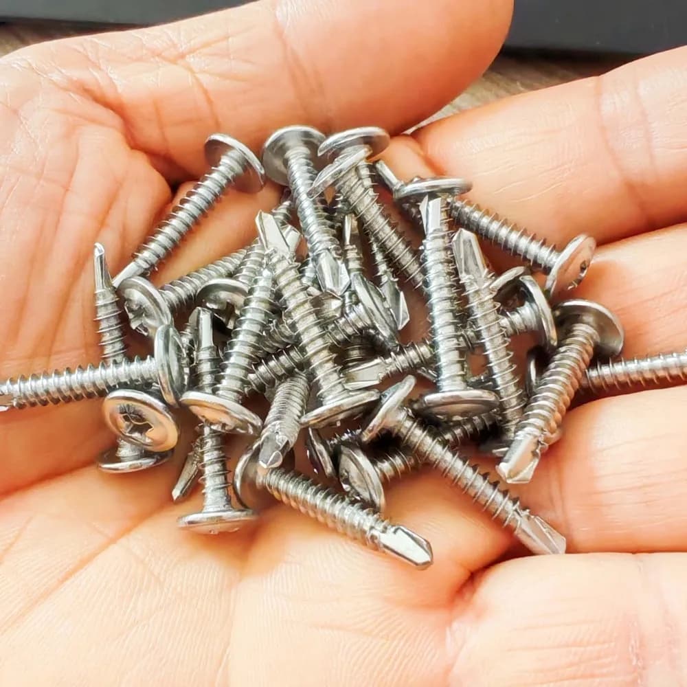 Head Self Drilling Screws | M4.2 M4.8 Tek Screws | Corrosion Resistant Metal & Wood Fasteners Pack - Thumbnail 4