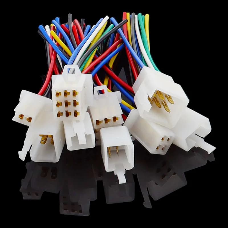 Automotive Wire Connector Kit | 2.8mm Quick-Connect Terminals | Male & Female Plugs for Motorcycle & Vehicle Wiring - Thumbnail 3