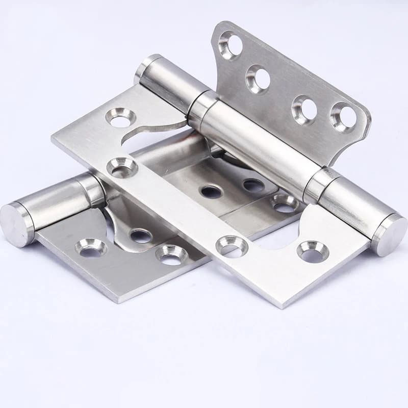 Hydraulic Furniture Hinge | Stainless Steel Child Mother Set | Thickened Premium Cabinet Hardware - Thumbnail 5