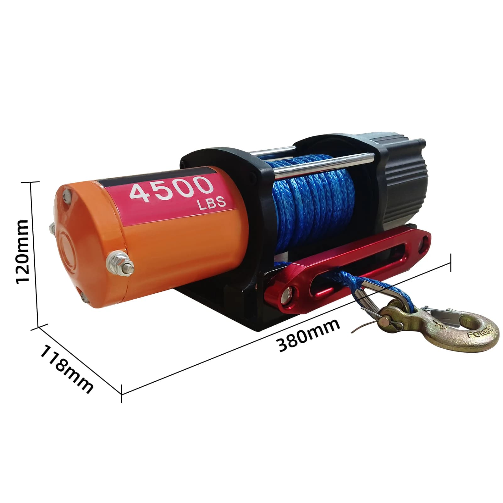 12V Electric Winch | 4500lb Heavy-Duty Towing | Wireless Remote Control for ATV, UTV & Trucks - Thumbnail 6