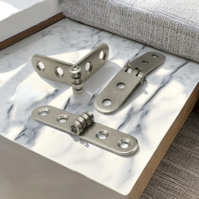 180 Degree Foldable Hinge | Screw-On Flap Hinge | For Sewing Machine Cabinets & Furniture - Thumbnail 4