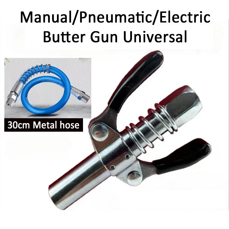Lock-On Grease Gun | Quick-Release Nozzle & Ergonomic Spiral Handle | No-Disassembly Hose - Thumbnail 6