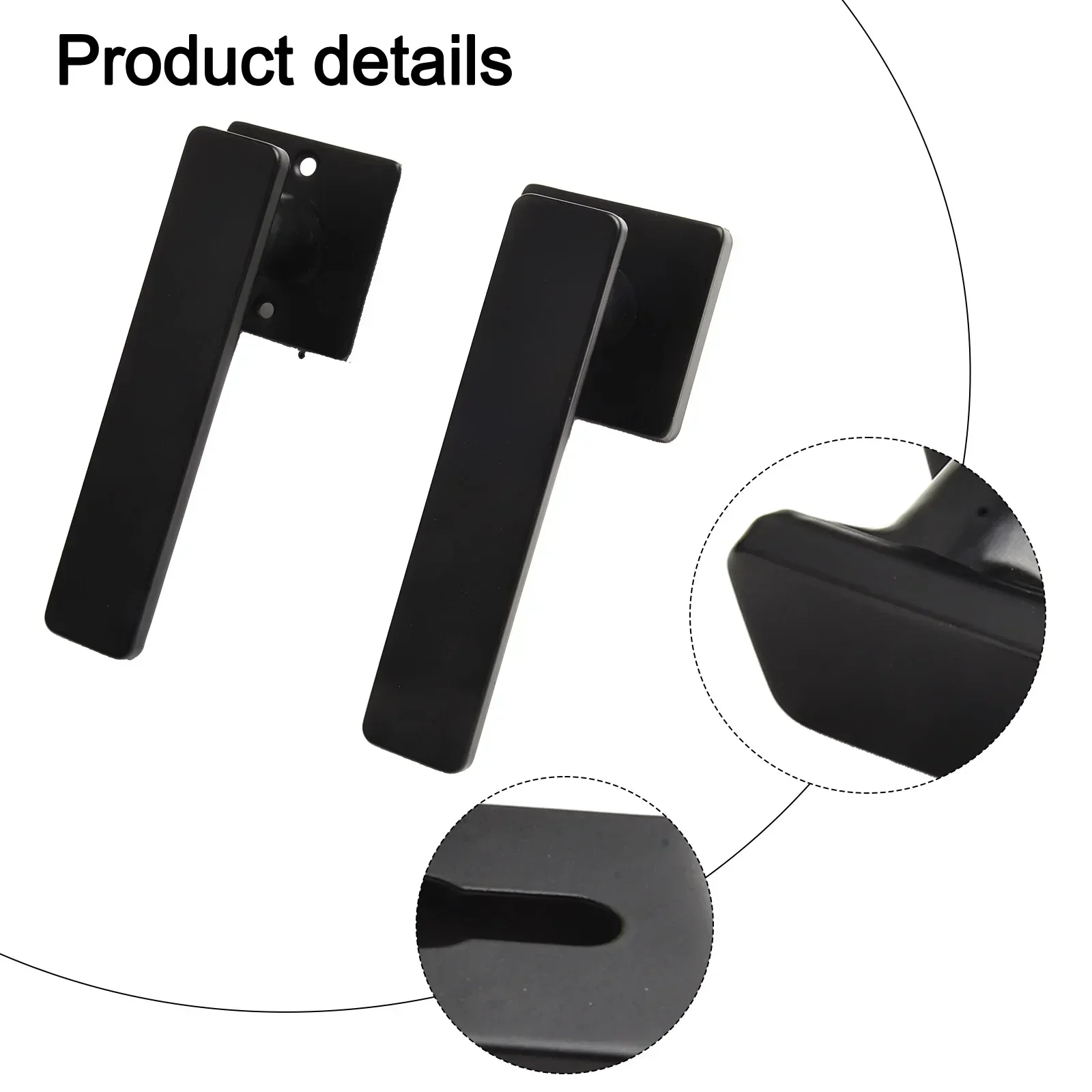 Interior Door Handle Lock | Versatile for Living Room & Bedroom Doors | High-Quality Materials - Thumbnail 5