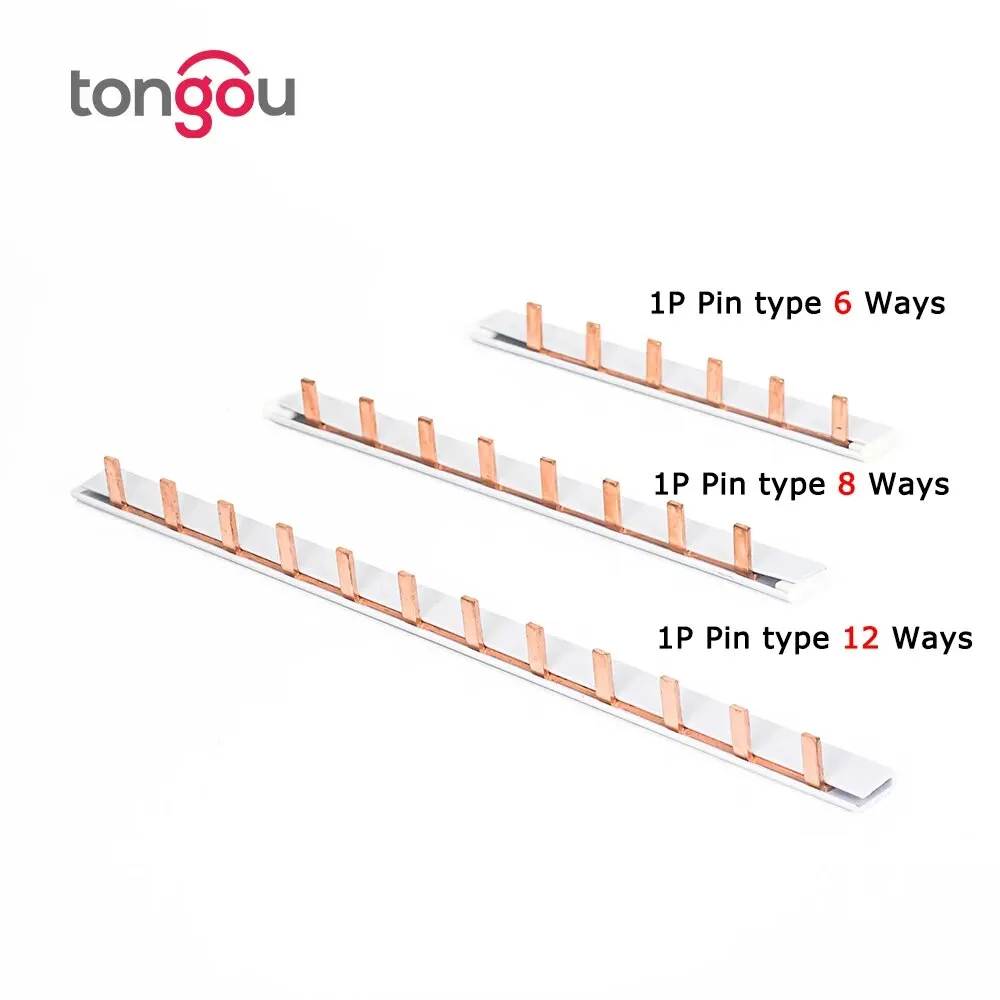 63A Copper Busbar | Fork-Type Electrical Connector for Circuit Breaker & Distribution Panels - Thumbnail 2