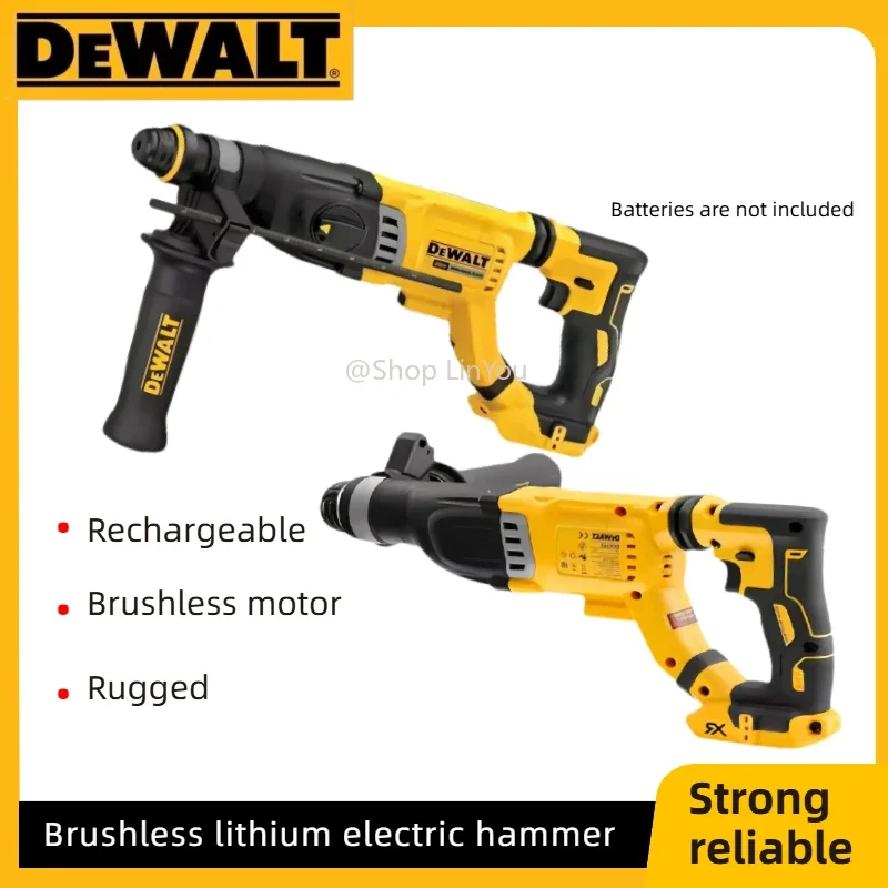 28mm Rotary Hammer Drill | 20V Brushless 3-in-1 System | DCH263 Heavy-Duty Cordless Hammer - Thumbnail 2