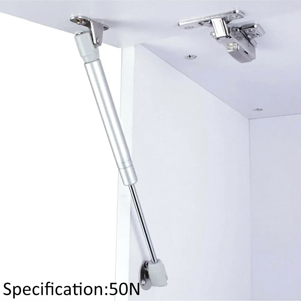 4pc Gas Strut Cabinet Door Lift Support | Hydraulic Spring Hinge System | Heavy-Duty Furniture Hardware - Thumbnail 3