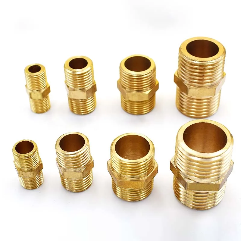Brass Pipe Fitting | 1/8 Hex Nipple Quick-Connect Adapter - Thumbnail 6