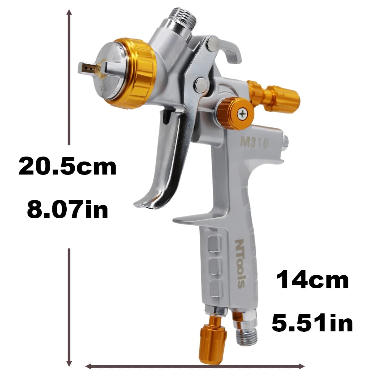HVLP Spray Gun | Professional 1.3mm Nozzle Kit | High-Performance for All Automotive Paints - Thumbnail 3