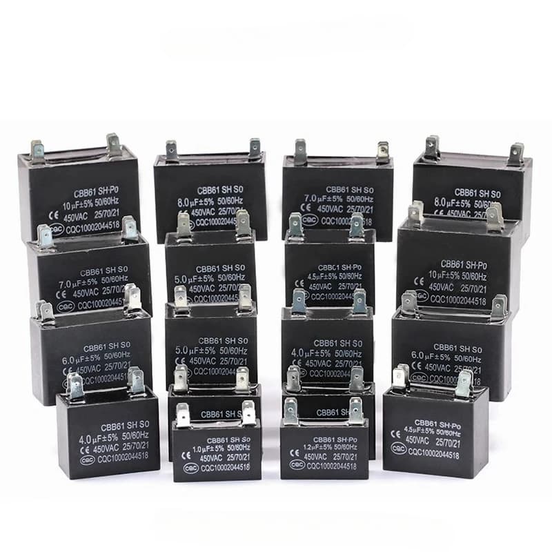 Motor Start Capacitor | 450V AC | 1-12uF Range | For Ceiling Fans & AC Units - Thumbnail 3