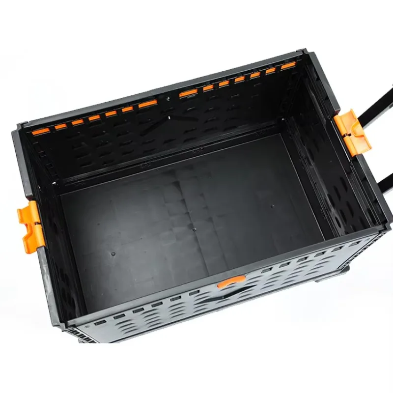 Foldable Utility Cart | Portable Storage Trolley with Wheels | Lightweight & Durable - Thumbnail 5