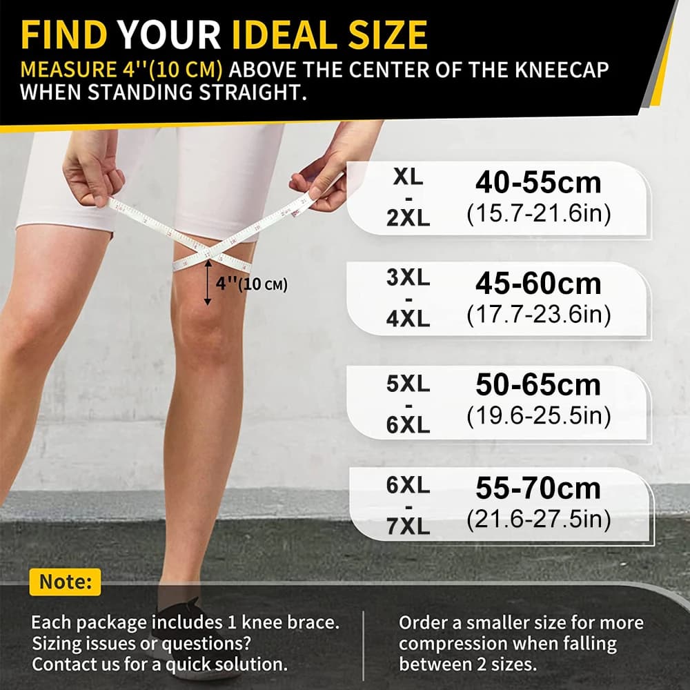 Knee Support Brace | Patella Gel & Side Stabilizers for ACL, Meniscus & Arthritis Relief - Thumbnail 4