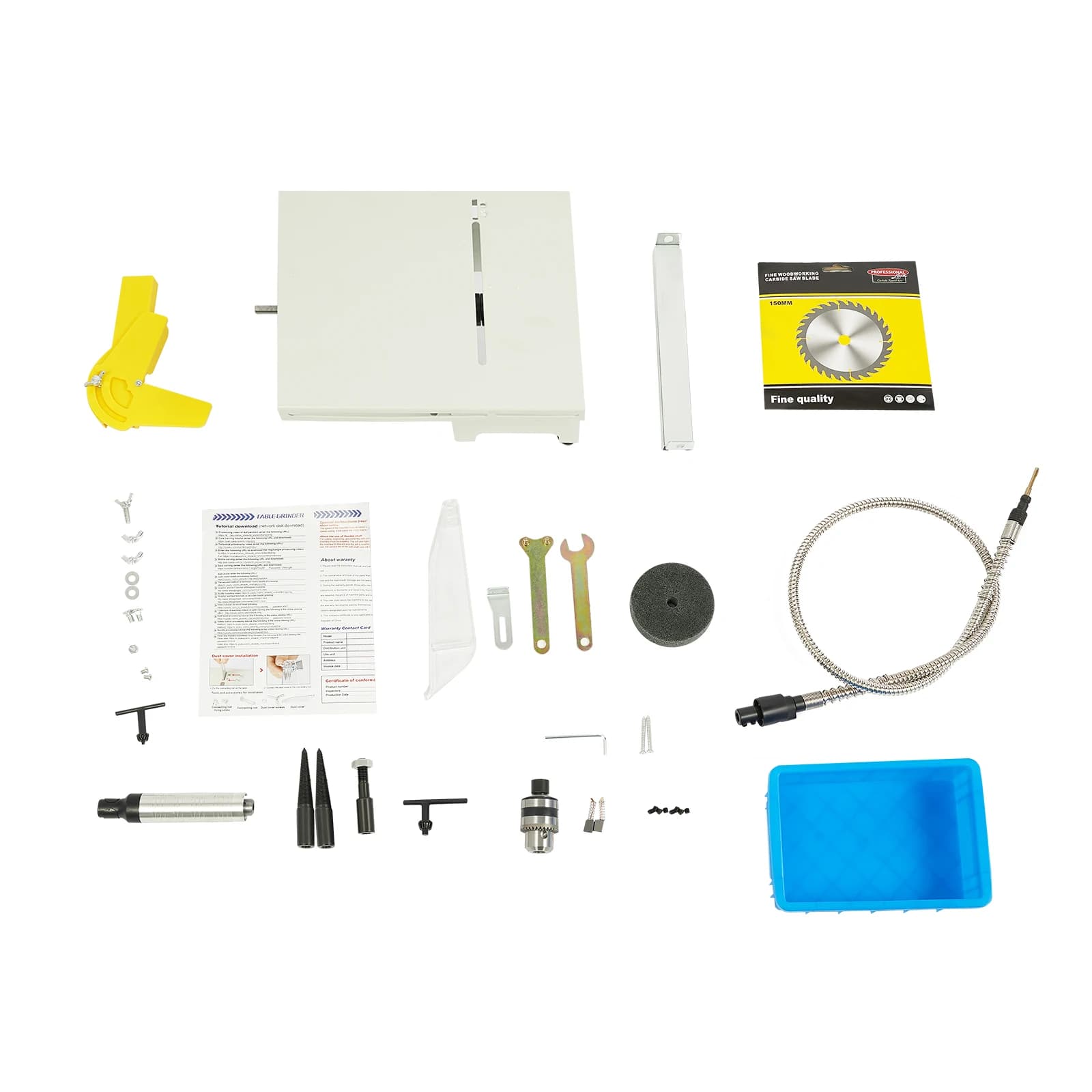Workshop Power Tool Set | Mini Table Saw, Lathe & Polisher | Multi-Function Precision Cutter - Thumbnail 6