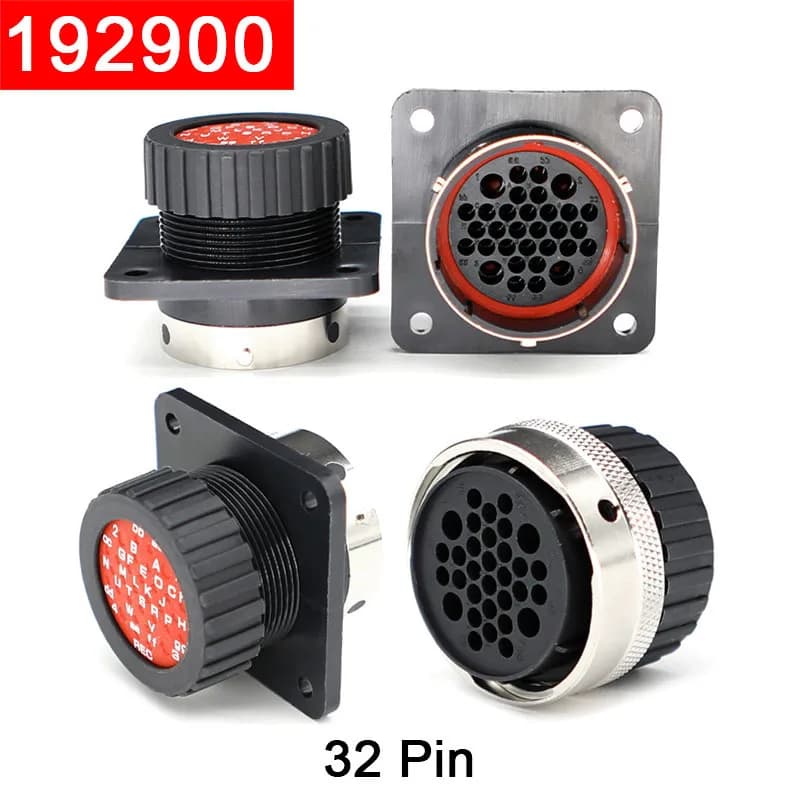 32-Pin Aviation Connector | Waterproof Circular Plug & Socket | Industrial-Grade Electrical Coupling - Thumbnail 2
