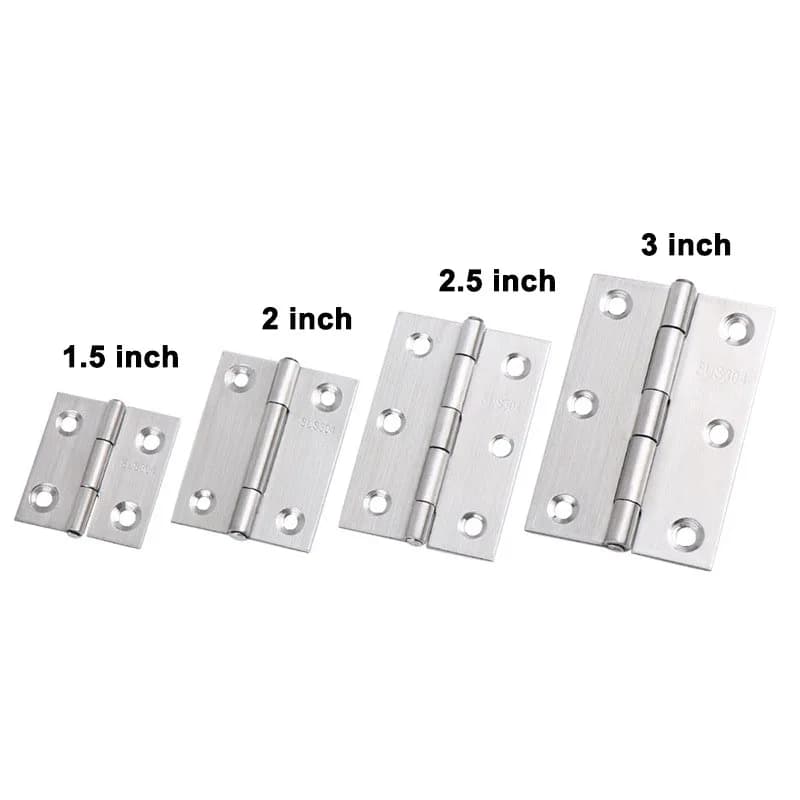 Stainless Steel Piano Hinges | 1.5-3 Inch Sizes | Multi-Pack with Screws for Furniture & Cabinets - Thumbnail 3