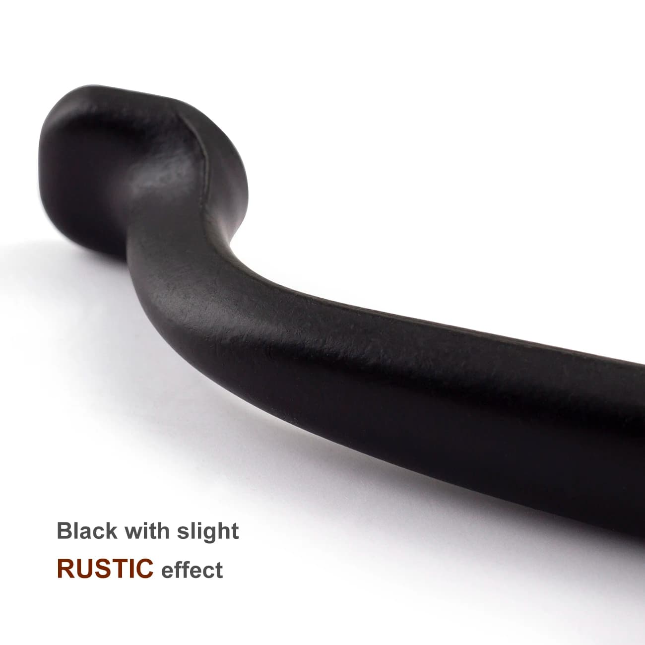 Black Cabinet Handles | Zinc Alloy Construction | 2-Pack for Wooden Doors & Cupboards - Thumbnail 5