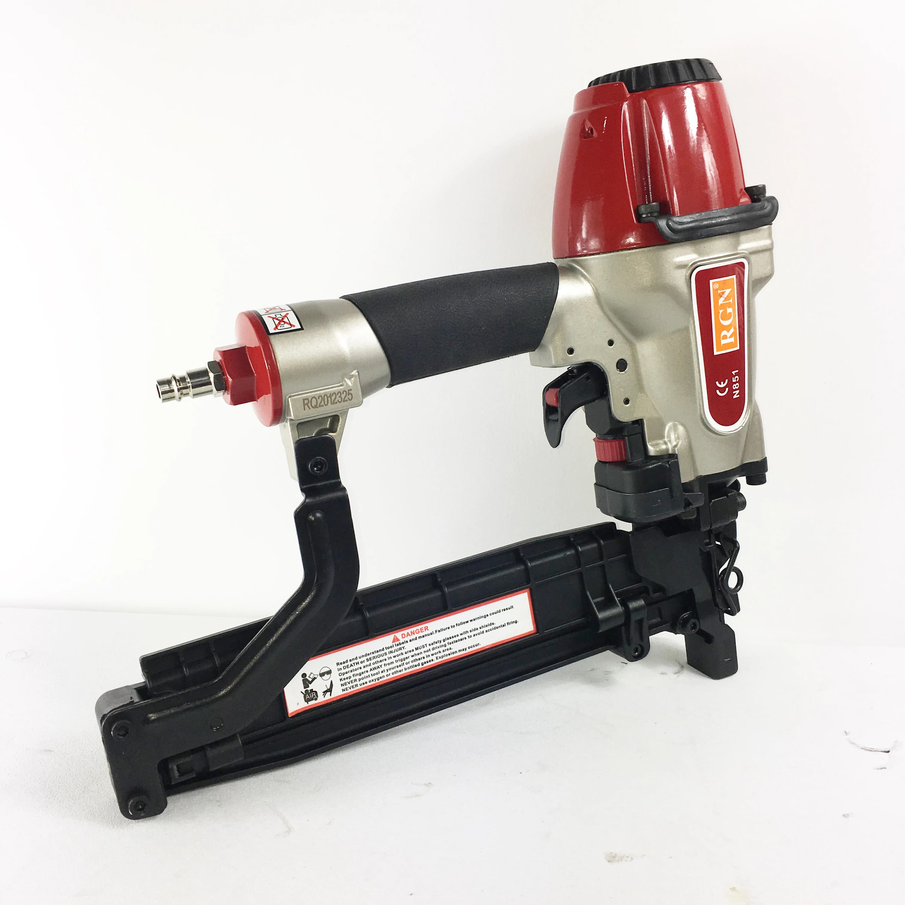 Wire Pneumatic Stapler Gun | 7/16 Inch Industrial Fastening | N851 Model for Construction - Thumbnail 4