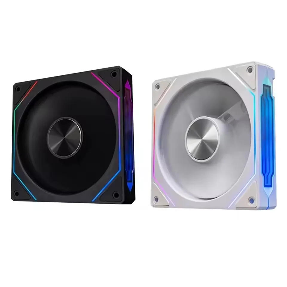 ICE Whale Prism 4RS ARGB PC cooling fan with infinity mirror design, 120mm chassis fan featuring PWM and 5V 3-pin lighting sync.