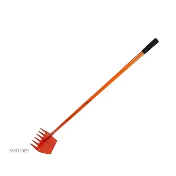 Rake Tool | 1.5m Orange Handle | High-Performance Ash & Fire Fighting Rake Hoe - Thumbnail 2