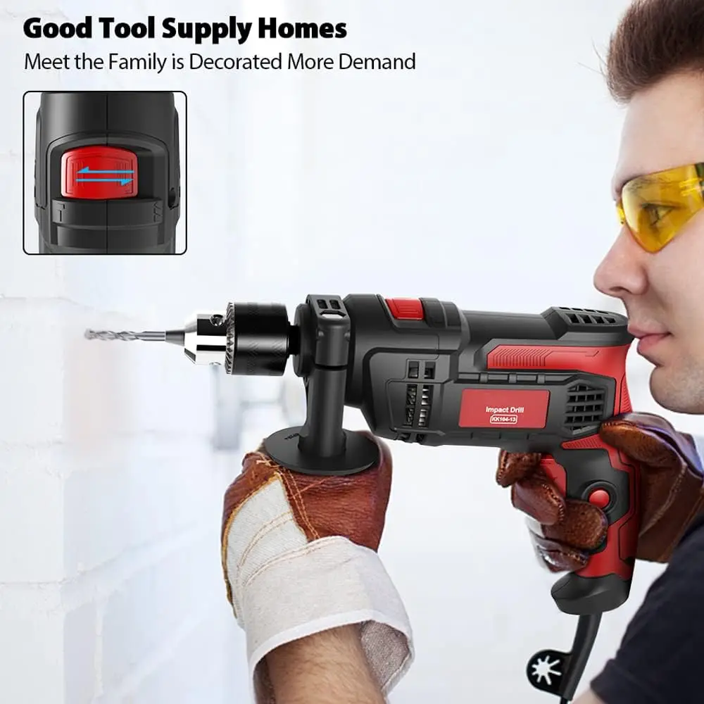 850W Hammer Drill | Variable Speed & Dual Function for Concrete & Wood - Thumbnail 6