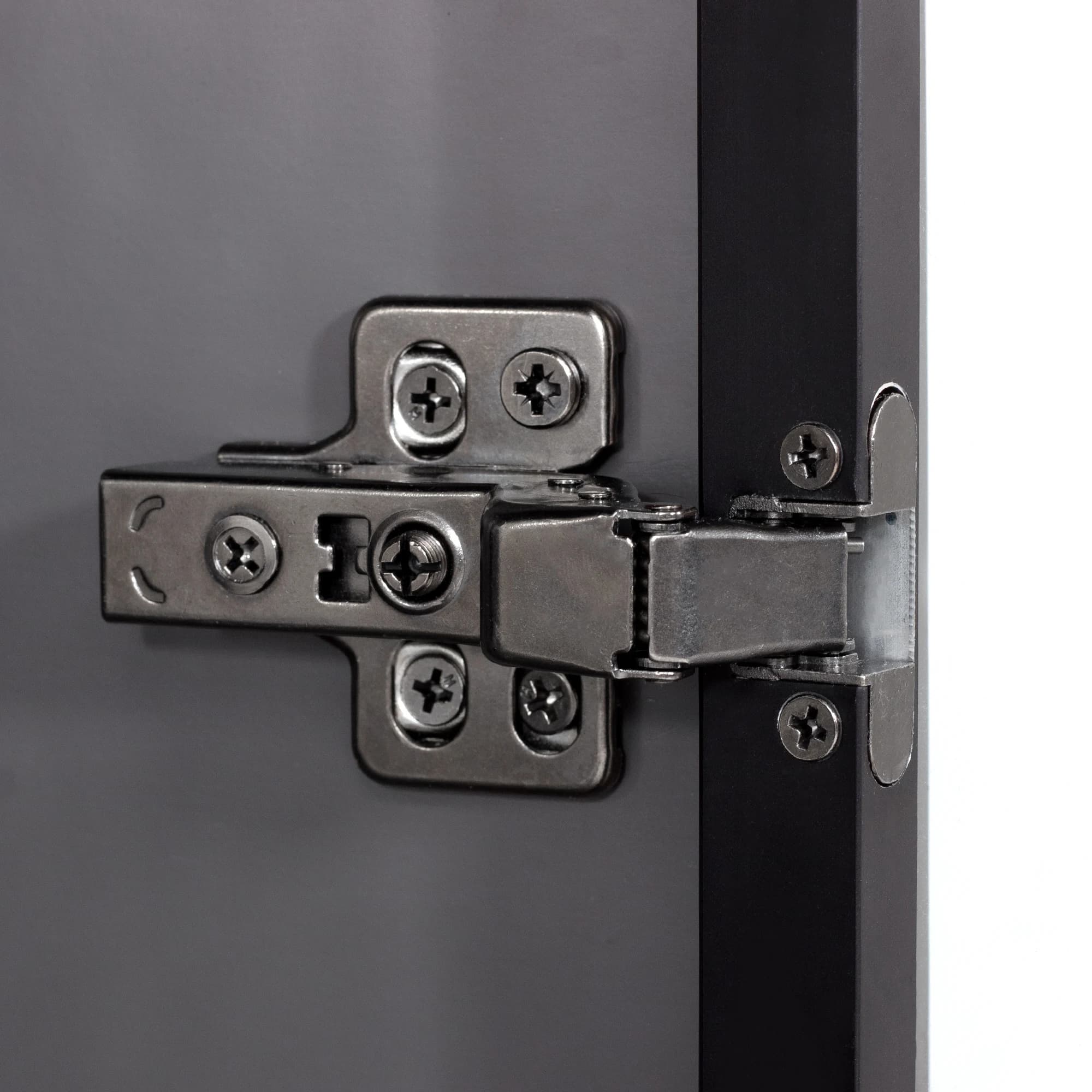 Glass Door Hinges | Aluminum Frame with Hydraulic Damper | Soft Close Cabinet Hardware - Thumbnail 6