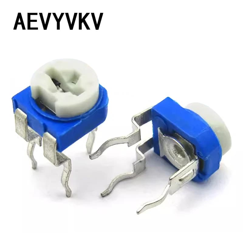Trimmer Potentiometer Kit | 20-Piece RM065 Series | 100 Ohm to 1M Ohm Variable Resistors - Thumbnail 4