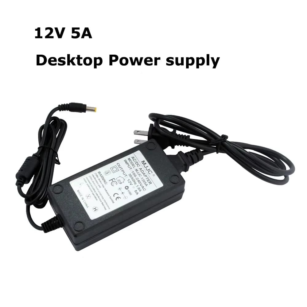 12V DC Power Adapter | 1A-5A LED Strip Driver | AC 110V/220V to 12 Volt Transformer - Thumbnail 4