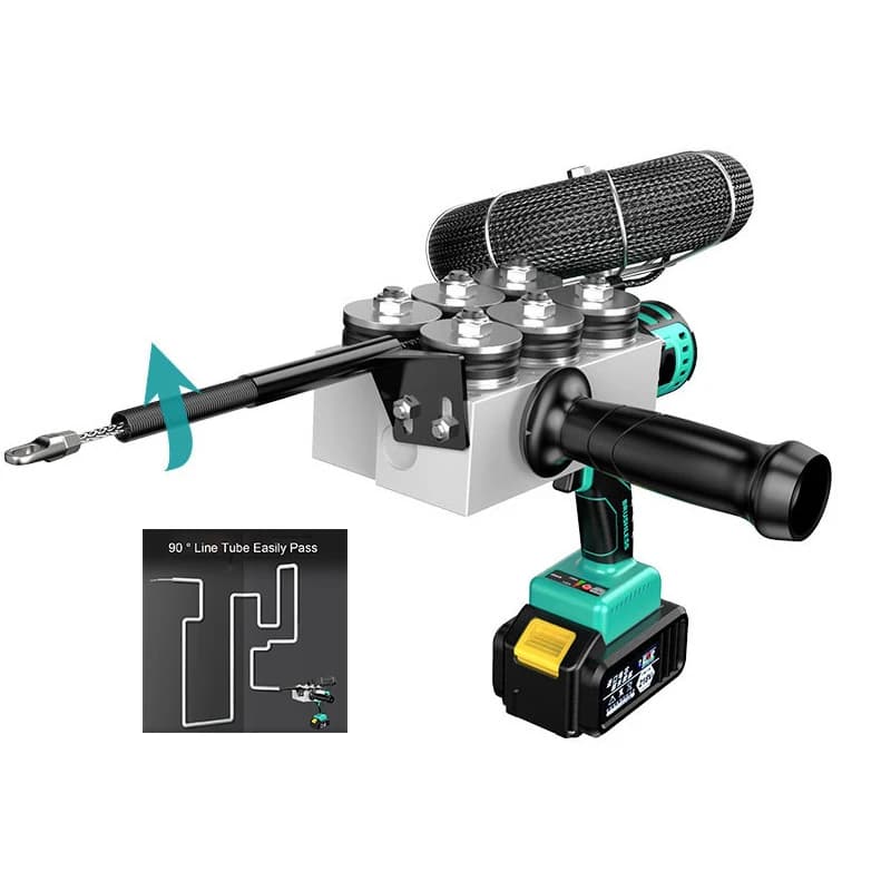 Electrician Wire Threader Stringing Wire Machine Electric Cable Threading Machine Through Wall Pull Line Wire Guide Tools - Thumbnail 4