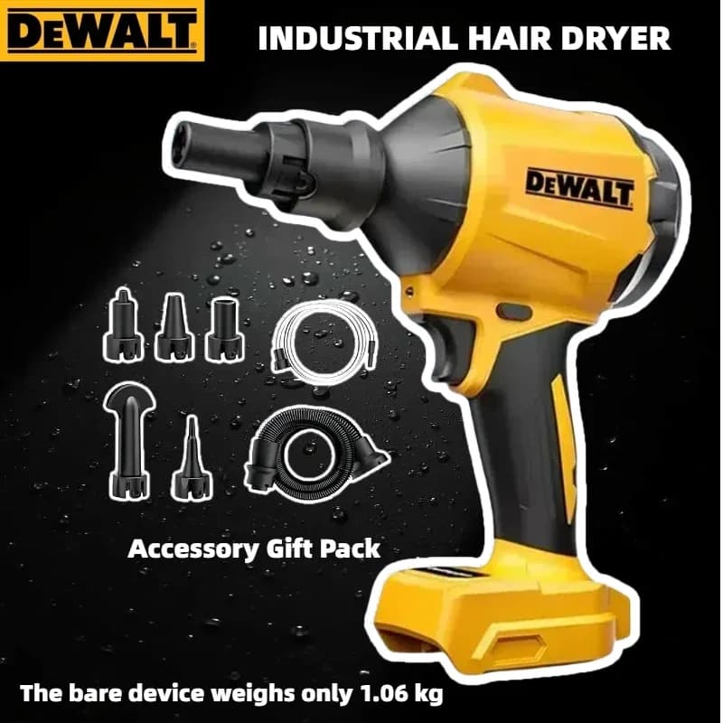 Dewalt Brushless Air Blower Cordless Air Dust Removal Gun With Nozzle Multifunction Dusting Machine Inflator Tool bare machine - Thumbnail 5