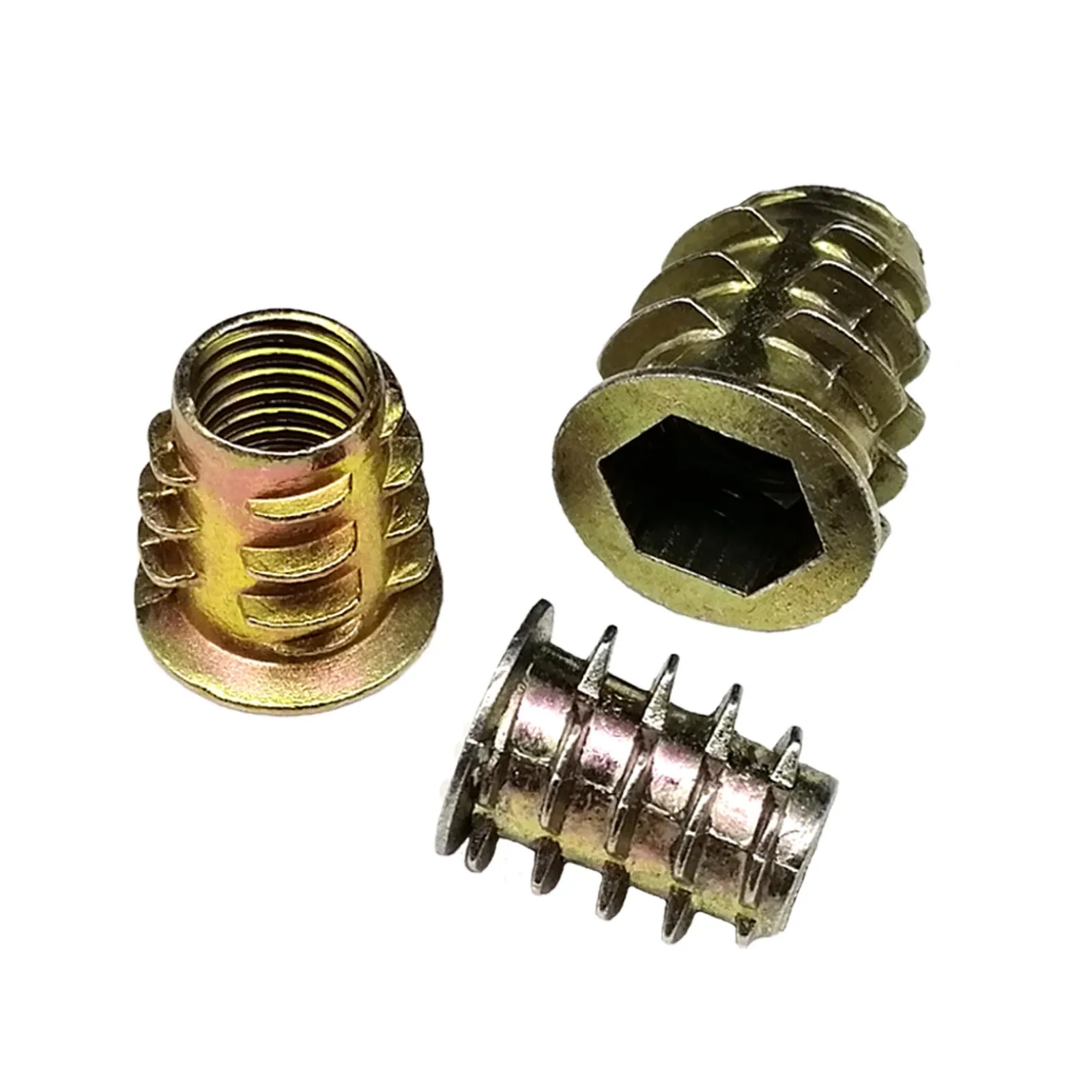 Furniture Insert Nut Set | 55pcs M4-M8 Hex Socket Head E-Nuts | Bed & Cabinet Thread Embedded Kit - Thumbnail 3