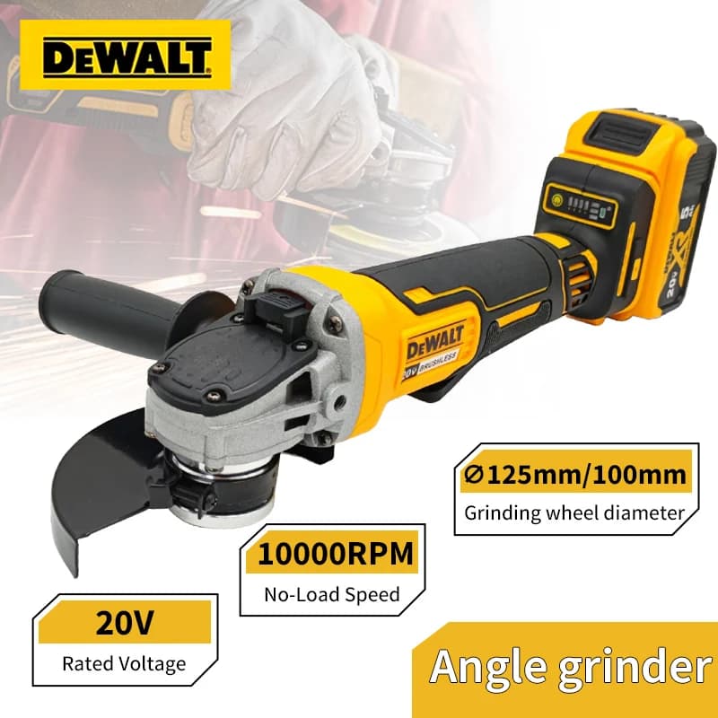 DEWALT DCG405 20V MAX Cordless Angle Grinder | 125mm Brushless Motor | Metal & Wood Cutting - Thumbnail 3