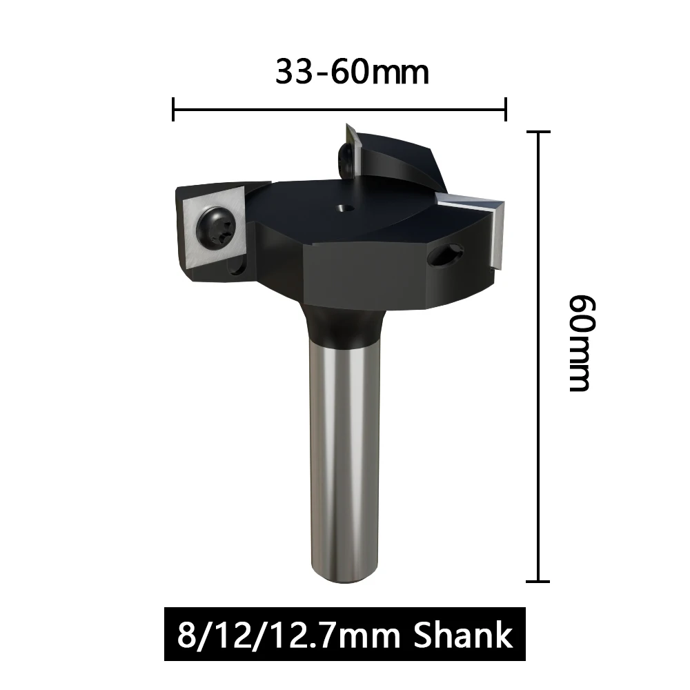 Surfacing Router Bit | 12.7mm Spoilboard Planer | Insert-Style Face Milling Cutter for Wood - Thumbnail 6