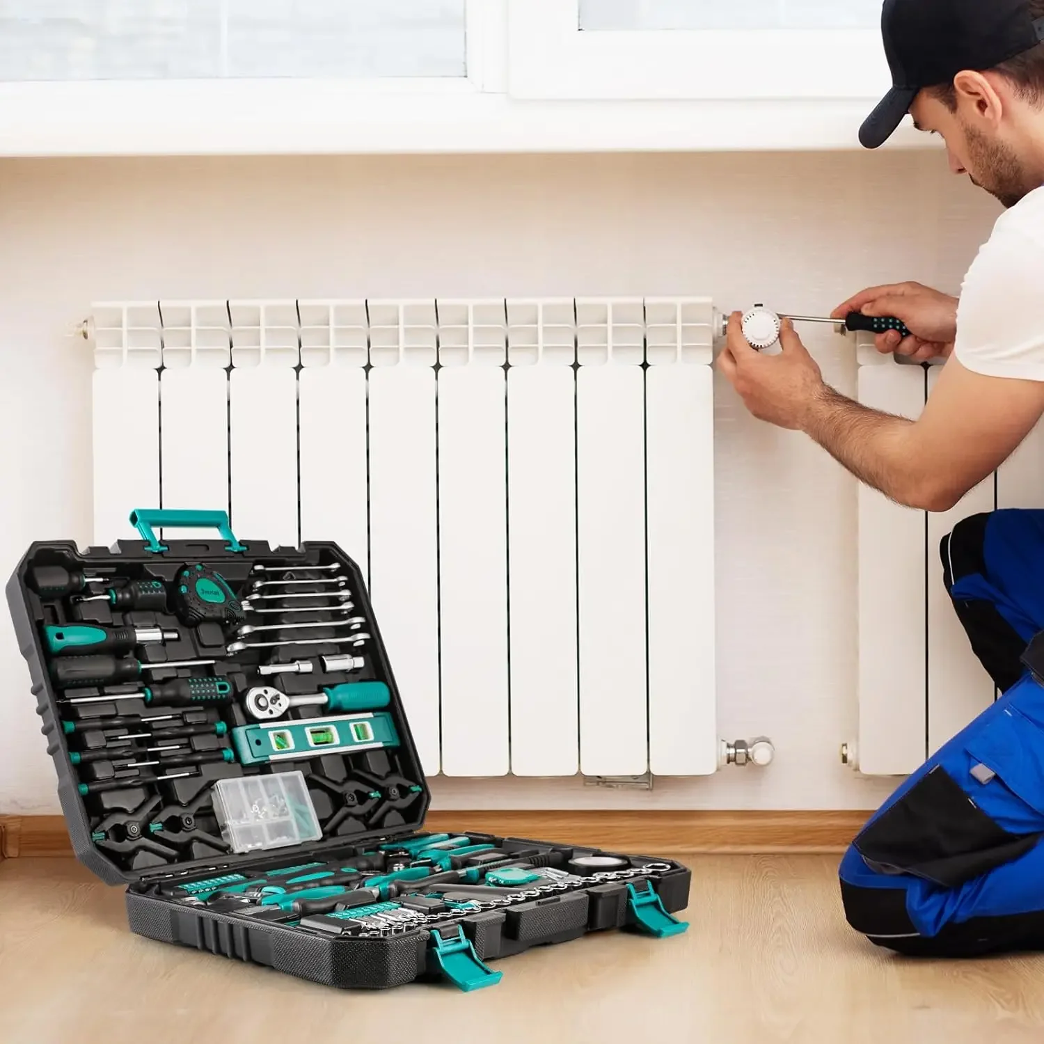 198-Piece Tool Set | Complete Home & Auto Repair Kit | Durable Mechanic Tools - Thumbnail 4