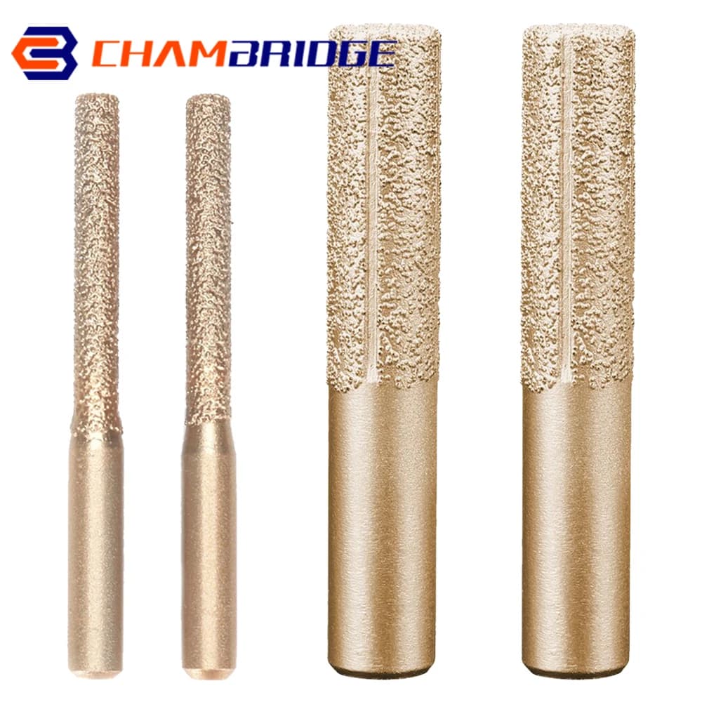 Router Bits for Stone | Brazed Shank Milling Cutter | Granite & Marble Engraving Tool - Thumbnail 2