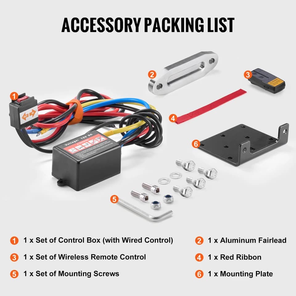 Come Along Winch | 4500lb 12V | IP55 Waterproof w/ Synthetic Rope - Thumbnail 6