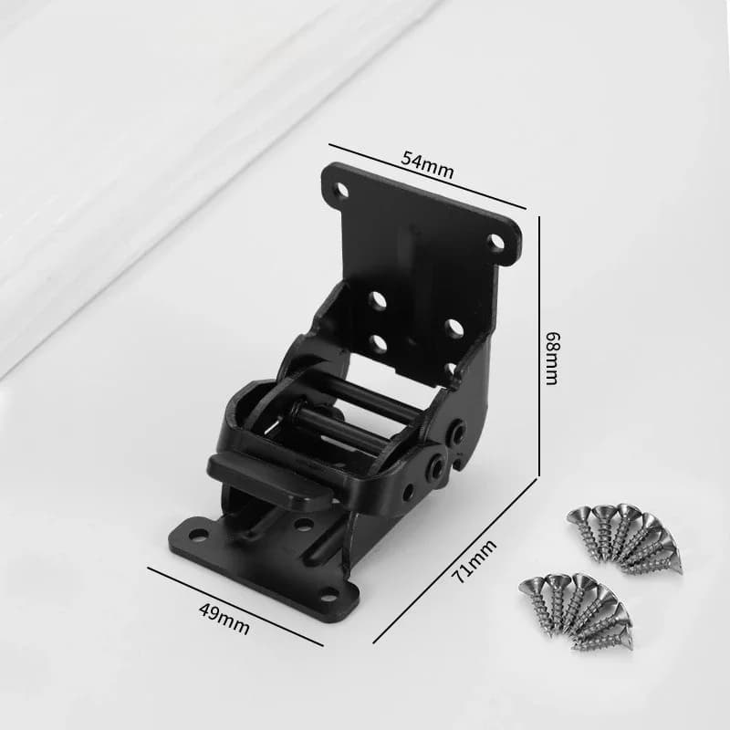 Cabinet Hinge with Lock | Self-Locking Folding Table Leg | Bedside Shelf Hardware - Thumbnail 5