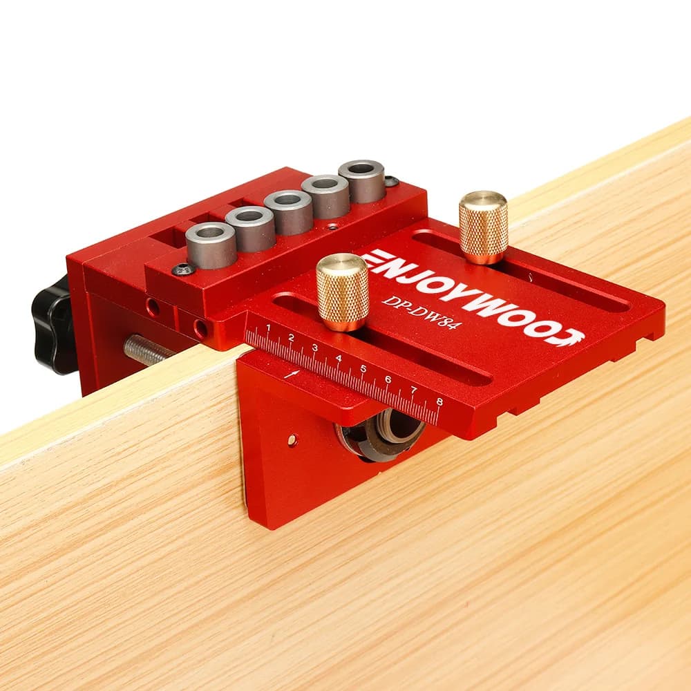 Woodworking Doweling Jig Kit | 3-in-1 Adjustable Drilling Guide for Furniture & Cabinet Joinery - Thumbnail 3